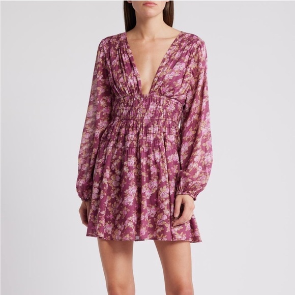 Free People Dresses & Skirts - NWOT Free People Keep You Long Sleeve Cotton Mini Dress
